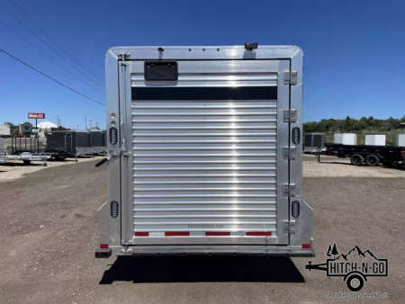 New 2025 Frontier 7x24 14k Aluminum Gooseneck Stock Combo Trailer