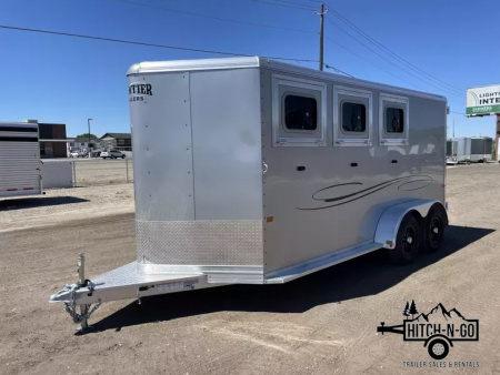 New 2025 Frontier Strider Series 3 Horse Slant Horse Trailer