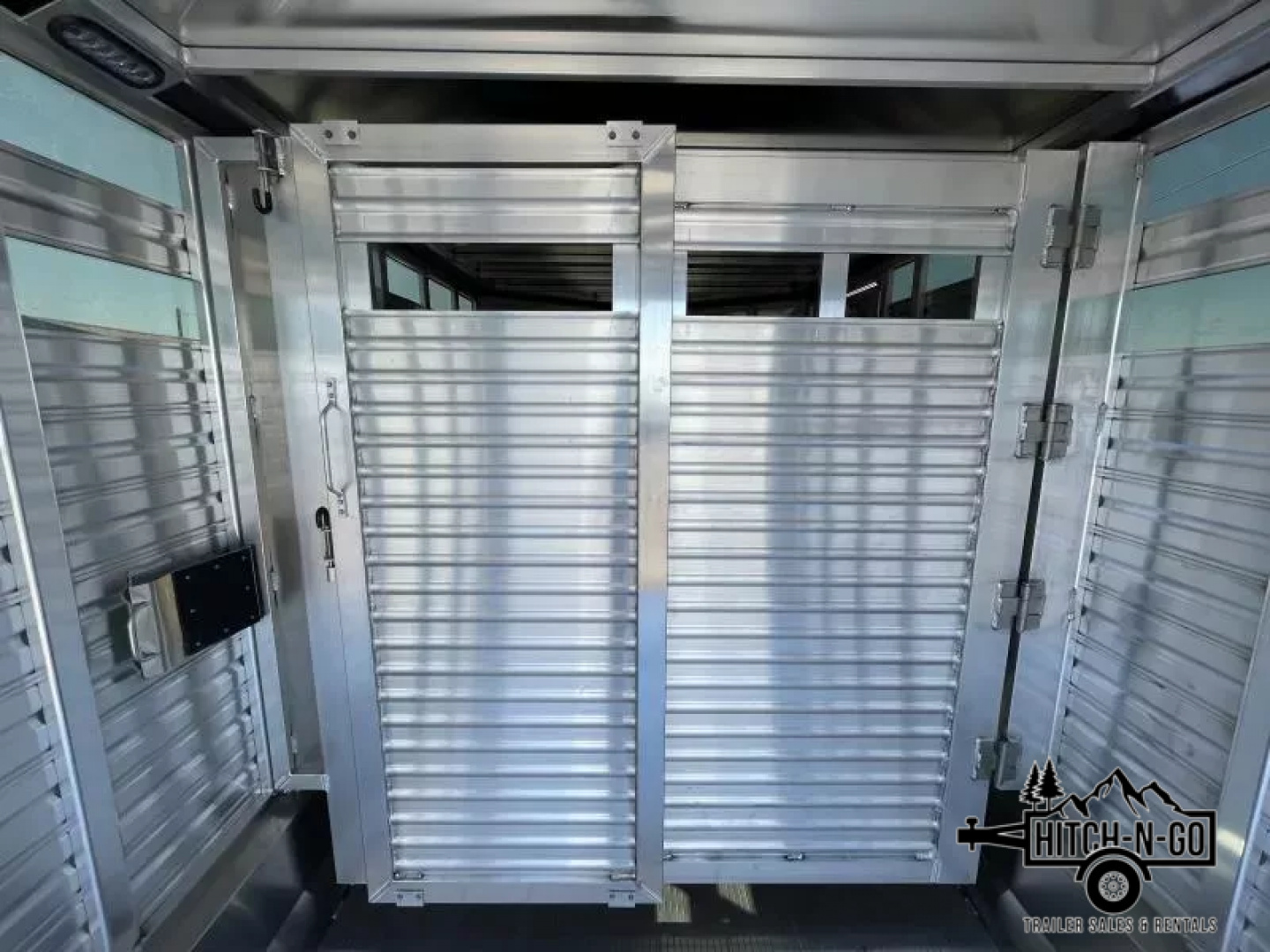 New 2025 Frontier 7.5x16' 7" Livestock Bumper Pull Stock Trailer