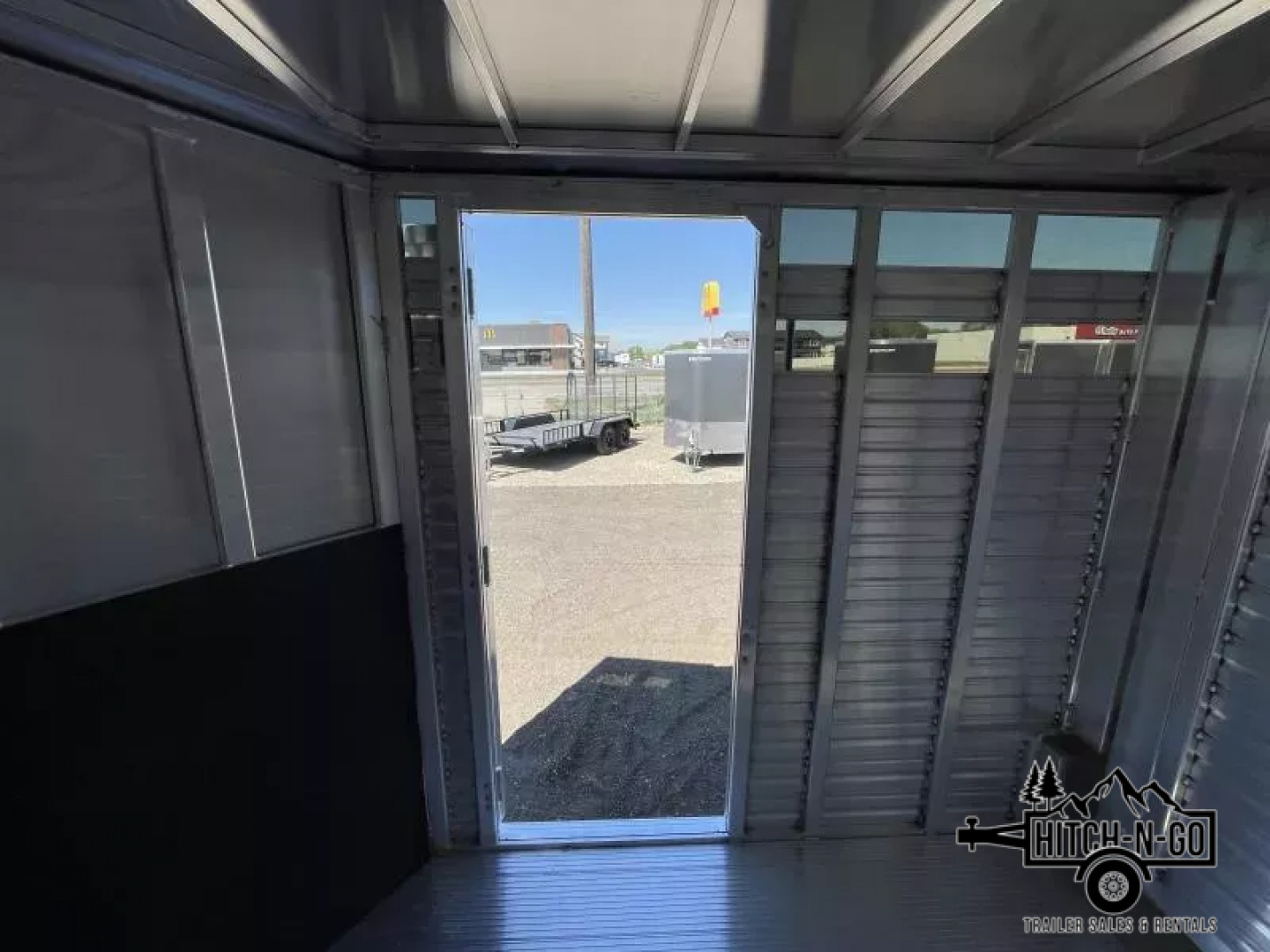 New 2025 Frontier 7.5x16' 7" Livestock Bumper Pull Stock Trailer