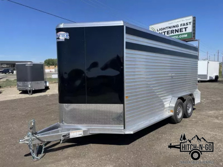New 2025 Frontier 7.5x16' 7" Livestock Bumper Pull Stock Trailer
