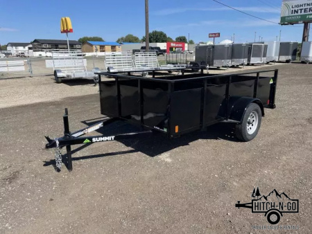 New 2026 Summit Alpine 6x10 3k Single Axle With Split Ramp Utility Trailer