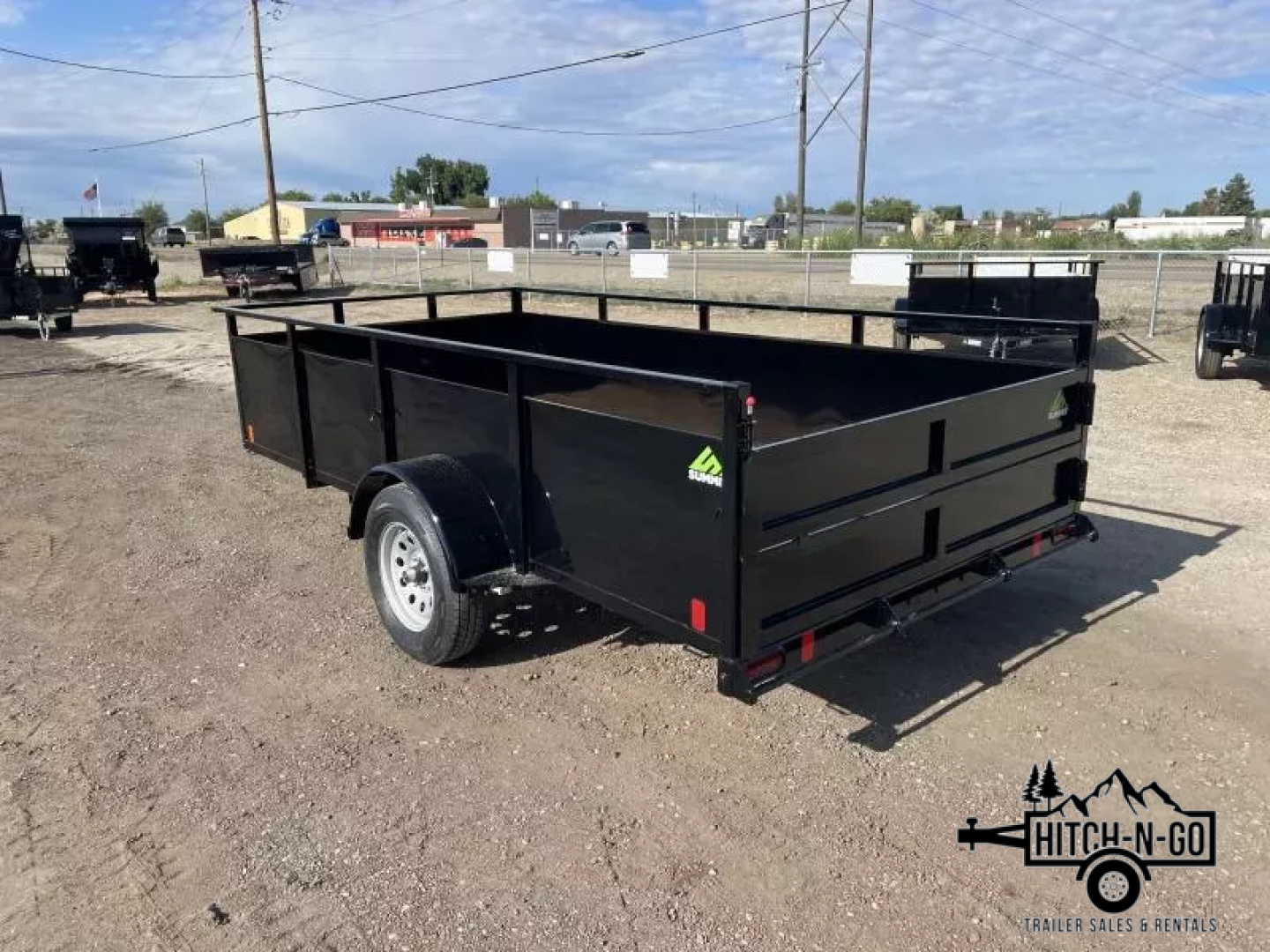 New 2026 Summit Alpine 6x12 3k Single Axle With Split Ramp Utility Trailer
