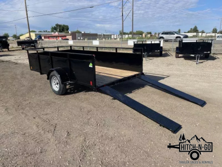 New 2026 Summit Alpine 6x12 3k Single Axle With Split Ramp Utility Trailer