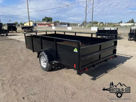 New 2026 Summit Alpine 6x12 3k Single Axle With Split Ramp Utility Trailer