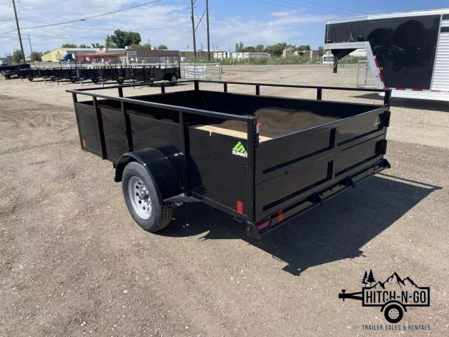 New 2026 Summit Alpine 6.5x10 3k Single Axle With Split Ramp Utility Trailer