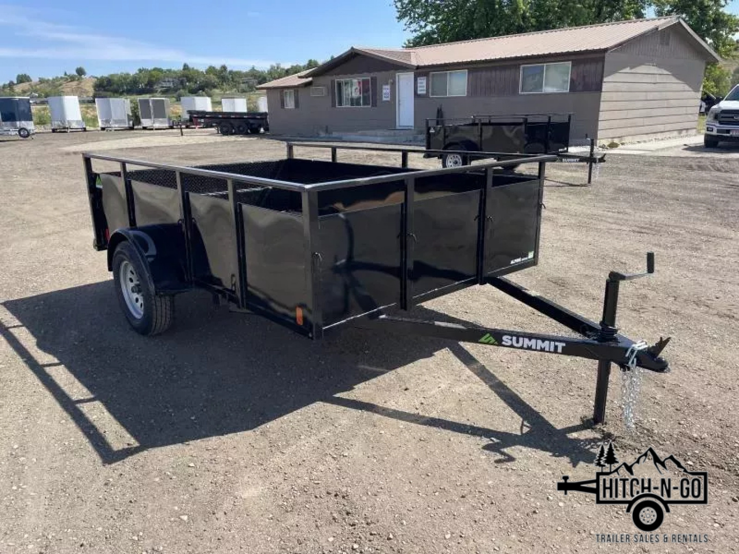 New 2026 Summit Alpine 6.5x10 3k Single Axle With Split Ramp Utility Trailer