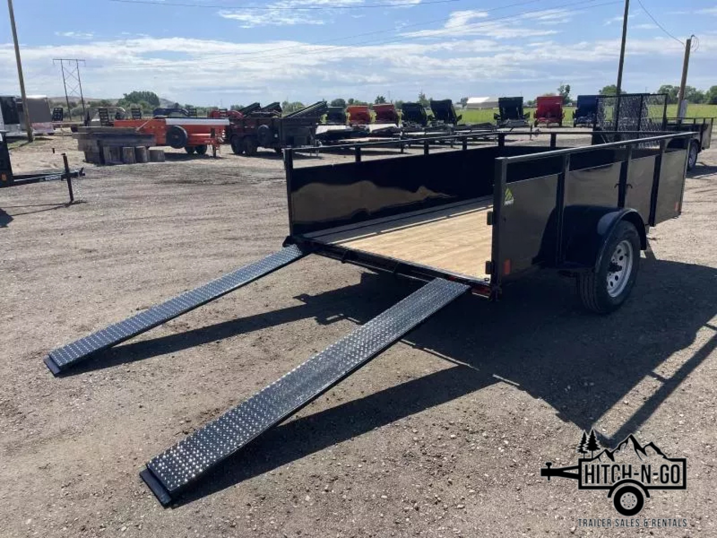 New 2026 Summit Alpine 6.5x10 3k Single Axle With Split Ramp Utility Trailer