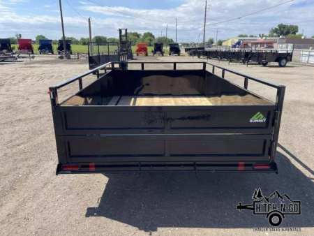 New 2026 Summit Alpine 6.5x10 3k Single Axle With Split Ramp Utility Trailer
