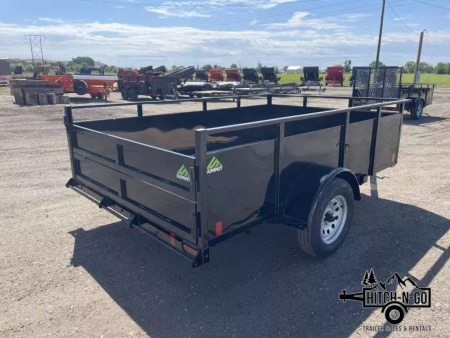 New 2026 Summit Alpine 6.5x10 3k Single Axle With Split Ramp Utility Trailer