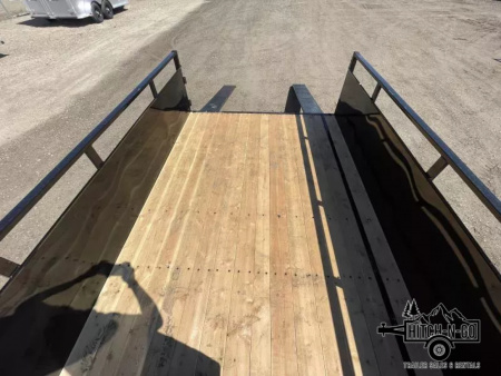 New 2026 Summit Alpine 6.5x10 3k Single Axle With Split Ramp Utility Trailer