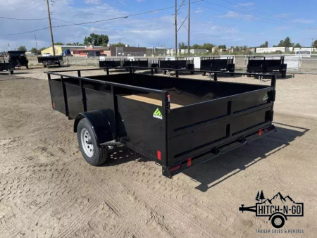 New 2026 Summit Alpine 6.5x12 3k Single Axle With Split Ramp Utility Trailer