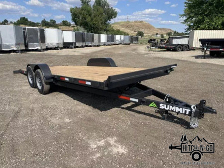 New 2026 Summit Cascade 7x20 10k Full Tilt Deck Trailer with Removable Fenders