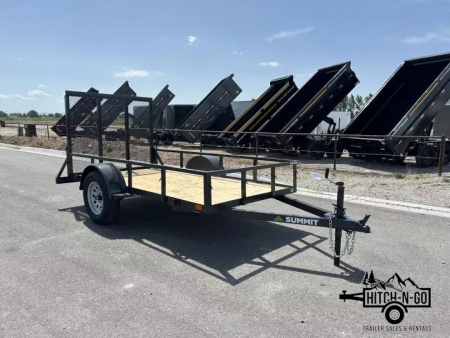 New 2026 Summit Cascade 5X10 3K Single Axle Utility Trailer