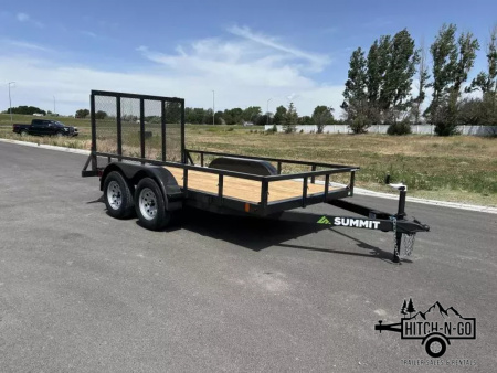 New 2026 Summit Cascade 6x12 7k Tandem Axle Utility Trailer