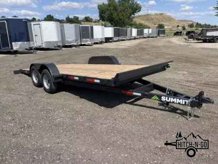 New 2026 Summit Cascade 7x18 7k Full Tilt Deck Trailer