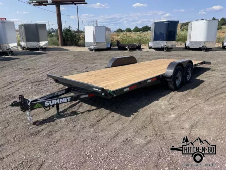 New 2026 Summit Cascade 7x20 10k Full Tilt Deck Trailer with Removable Fenders