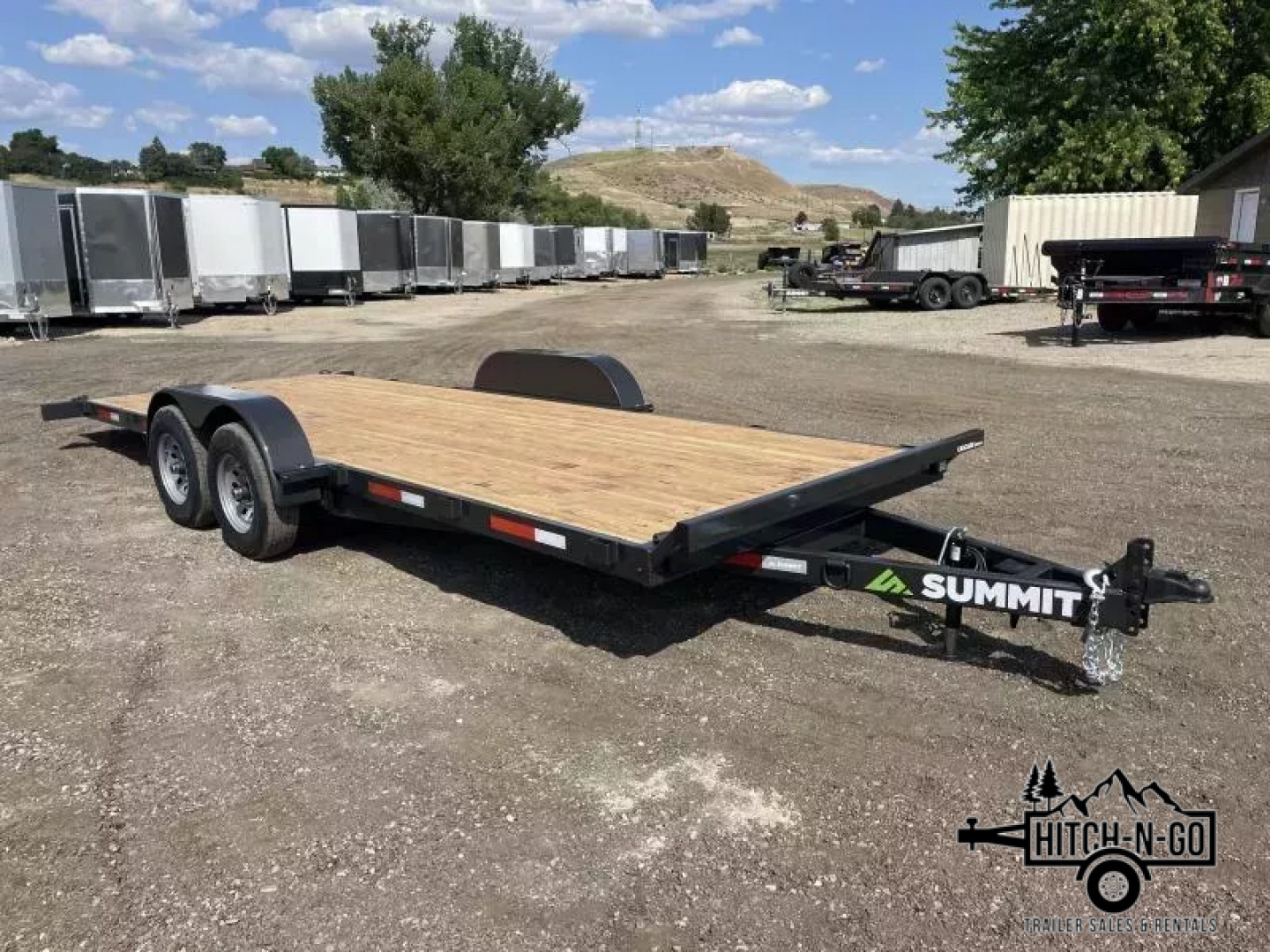 New 2026 Summit Cascade 7x20 10k Full Tilt Deck Trailer with Removable Fenders