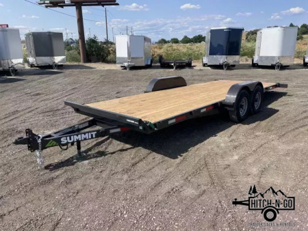 New 2026 Summit Cascade 7x20 10k Full Tilt Deck Trailer with Removable Fenders
