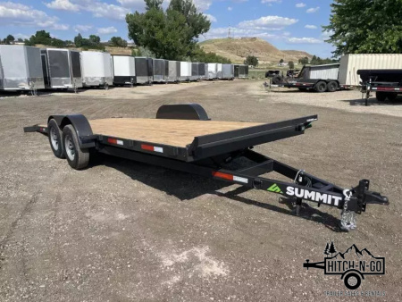 New 2026 Summit Cascade 7x20 10k Full Tilt Deck Trailer with Removable Fenders
