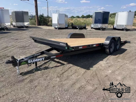 New 2026 Summit Cascade 7x20 10k Full Tilt Deck Trailer with Removable Fenders