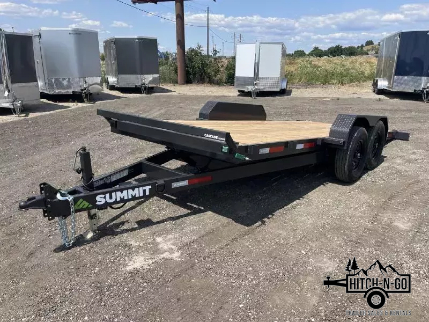 New 2026 Summit Cascade 7x18 14k Full Tilt Deck Equipment Trailer