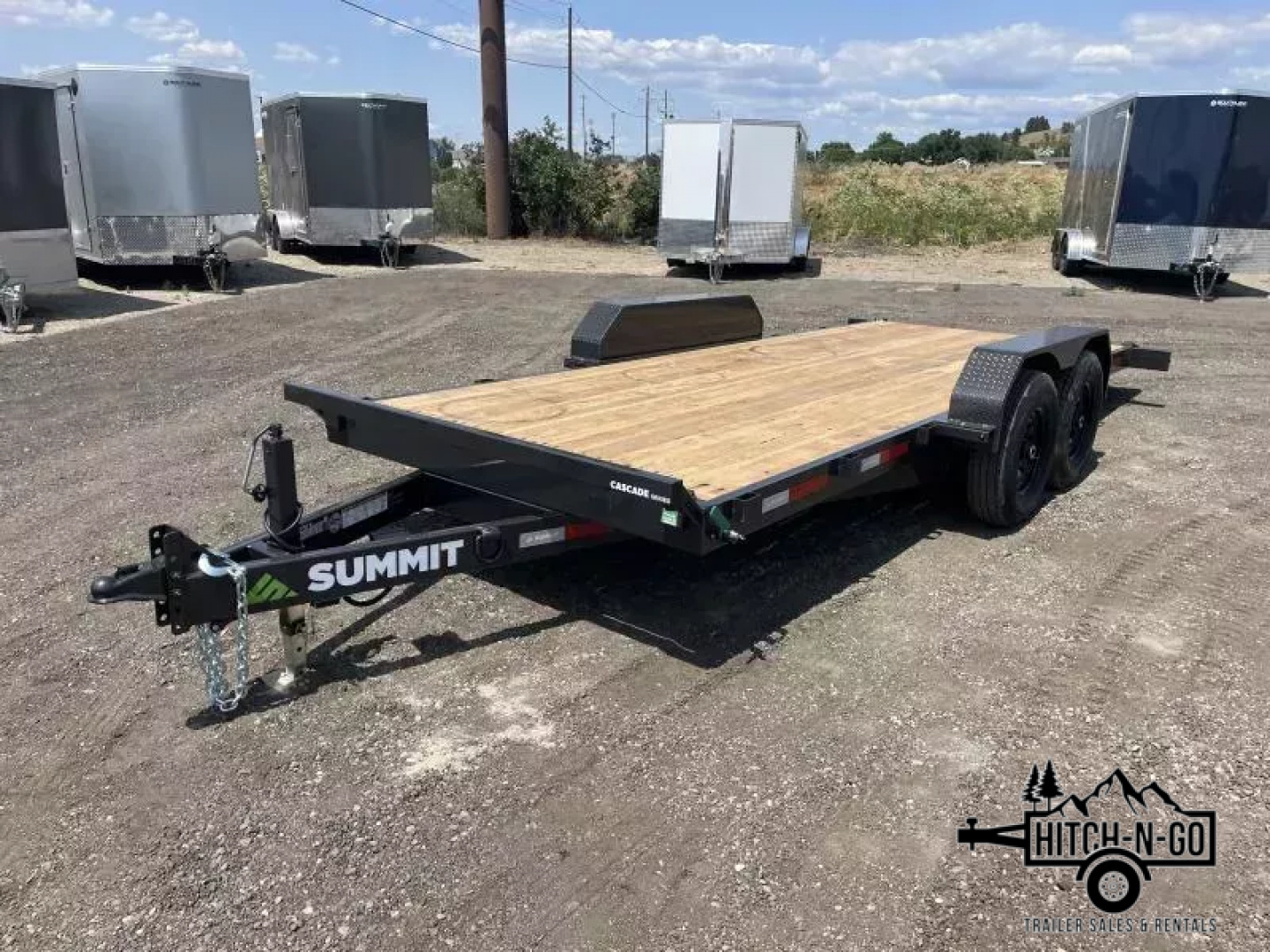 New 2026 Summit Cascade 7x18 14k Full Tilt Deck Equipment Trailer