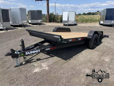 New 2026 Summit Cascade 7x18 14k Full Tilt Deck Equipment Trailer