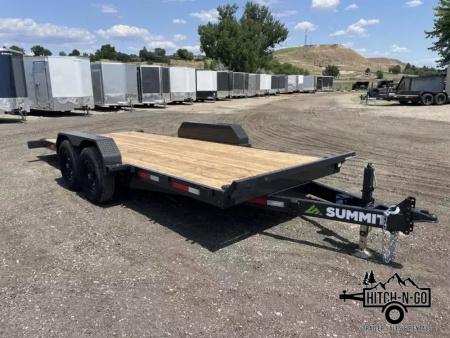 New 2026 Summit Cascade 7x18 14k Full Tilt Deck Equipment Trailer