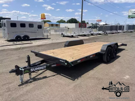 New 2026 2025 Summit Cascade 7x20 14k Full Tilt Deck Equipment Trailer