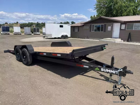 New 2026 2025 Summit Cascade 7x20 14k Full Tilt Deck Equipment Trailer