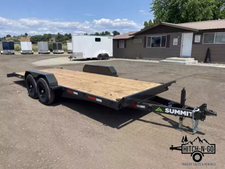 New 2026 2025 Summit Cascade 7x20 14k Full Tilt Deck Equipment Trailer
