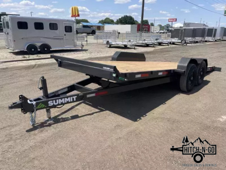 New 2026 2025 Summit Cascade 7x20 14k Full Tilt Deck Equipment Trailer