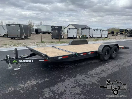 New 2026 Summit Cascade 7x20 16/4 14k Split Deck Tilt Equipment Trailer