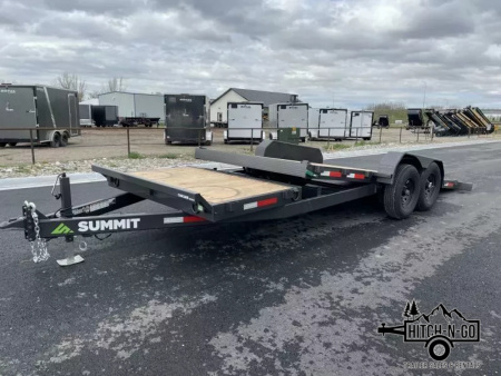 New 2026 Summit Cascade 7x20 16/4 14k Split Deck Tilt Equipment Trailer