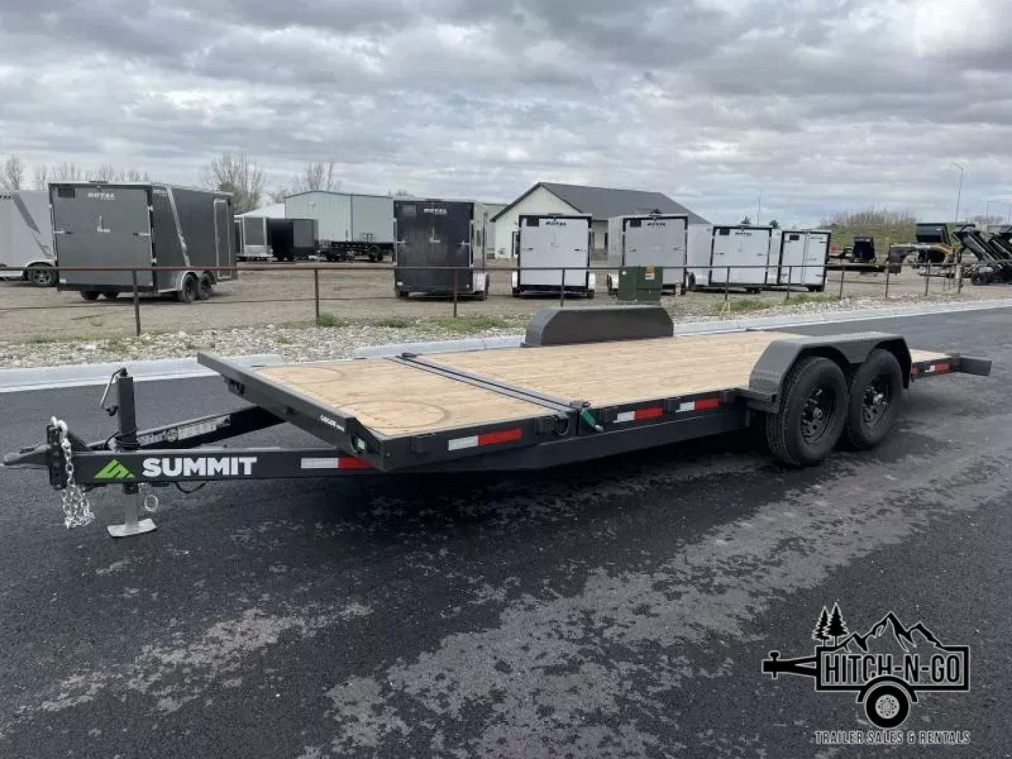 New 2026 Summit Cascade 7x20 16/4 14k Split Deck Tilt Equipment Trailer