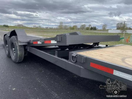 New 2026 Summit Cascade 7x20 16/4 14k Split Deck Tilt Equipment Trailer