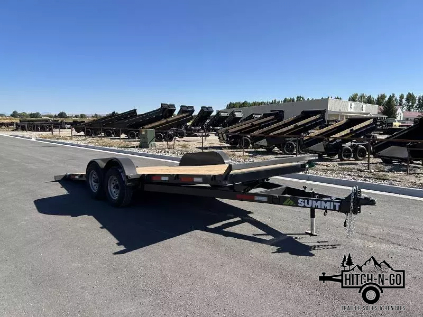 New 2025 Summit Cascade 7x18 10k Full Tilt Deck Trailer with Removable Fenders