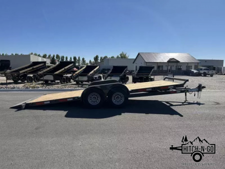 New 2025 Summit Cascade 7x18 10k Full Tilt Deck Trailer with Removable Fenders