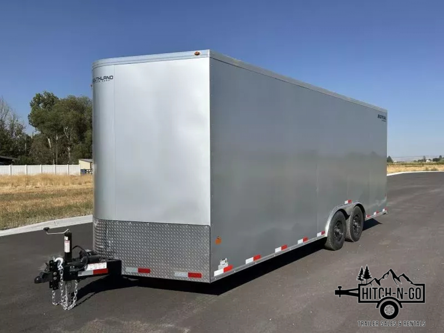 New 2026 Southland Royal 8x20+2 V-Nose 10k Auto Carrier with Rear Ramp Door
