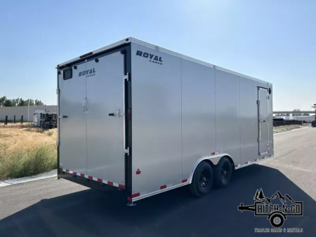 New 2026 Southland Royal 8x20+2 V-Nose 10k Auto Carrier with Rear Ramp Door