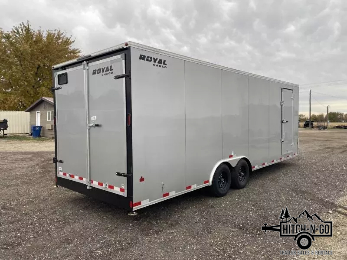 New 2026 Southland Royal 8x24 Flat Front 10k Auto Carrier Cargo with Rear Barn Doors
