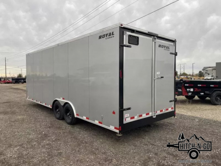 New 2026 Southland Royal 8x24 Flat Front 10k Auto Carrier Cargo with Rear Barn Doors