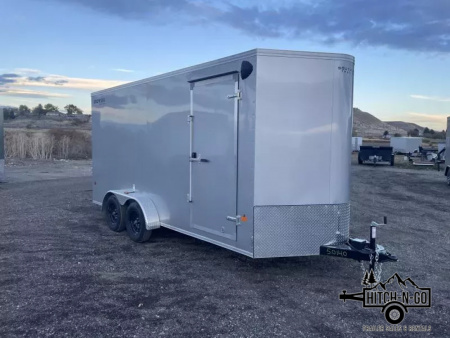 New 2026 Southland Royal 7x16+2 V-Nose 7k Cargo Trailer with Rear Ramp Door