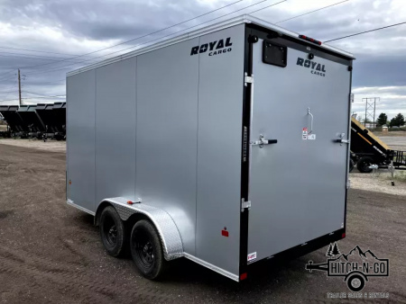 New 2026 Southland Royal 7x14+2 7k V-Nose Cargo Trailer with Rear Ramp Door