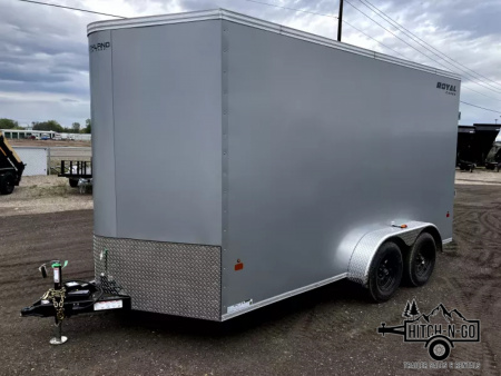 New 2026 Southland Royal 7x14+2 7k V-Nose Cargo Trailer with Rear Ramp Door