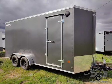 New 2026 Southland Royal 7x16+2 V-Nose 7k Cargo Trailer with Rear Ramp Door