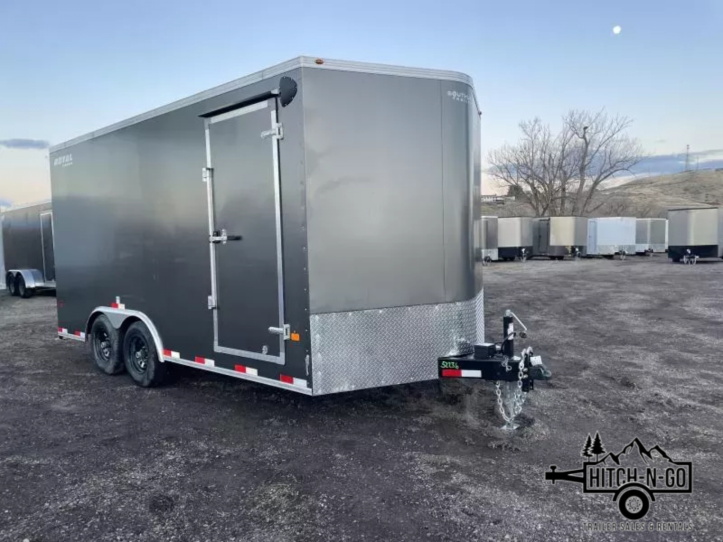 New 2026 Southland Royal 8x16+2 V-Nose 10k Cargo Trailer with Rear Ramp Door