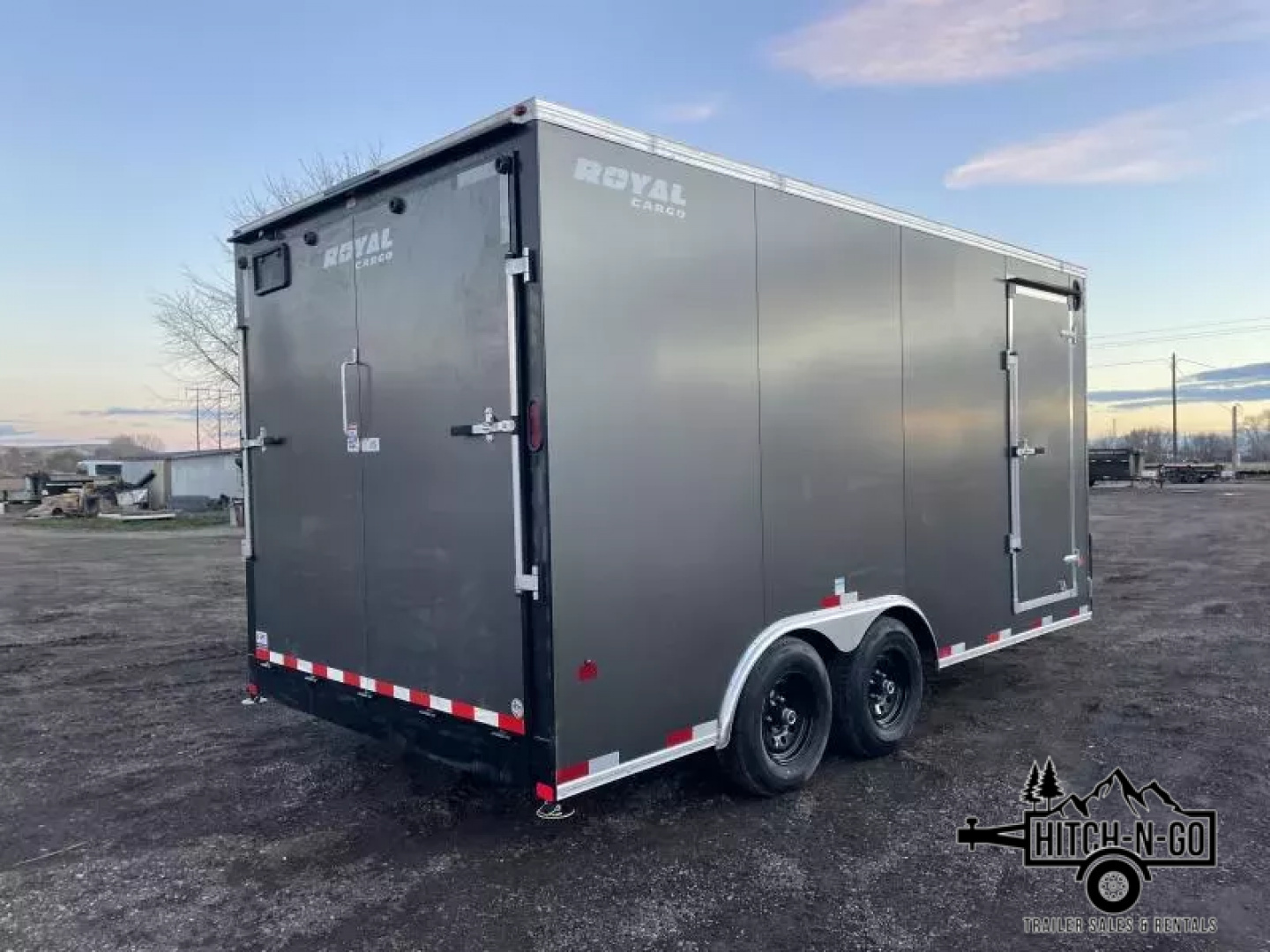 New 2026 Southland Royal 8x16+2 V-Nose 10k Cargo Trailer with Rear Ramp Door