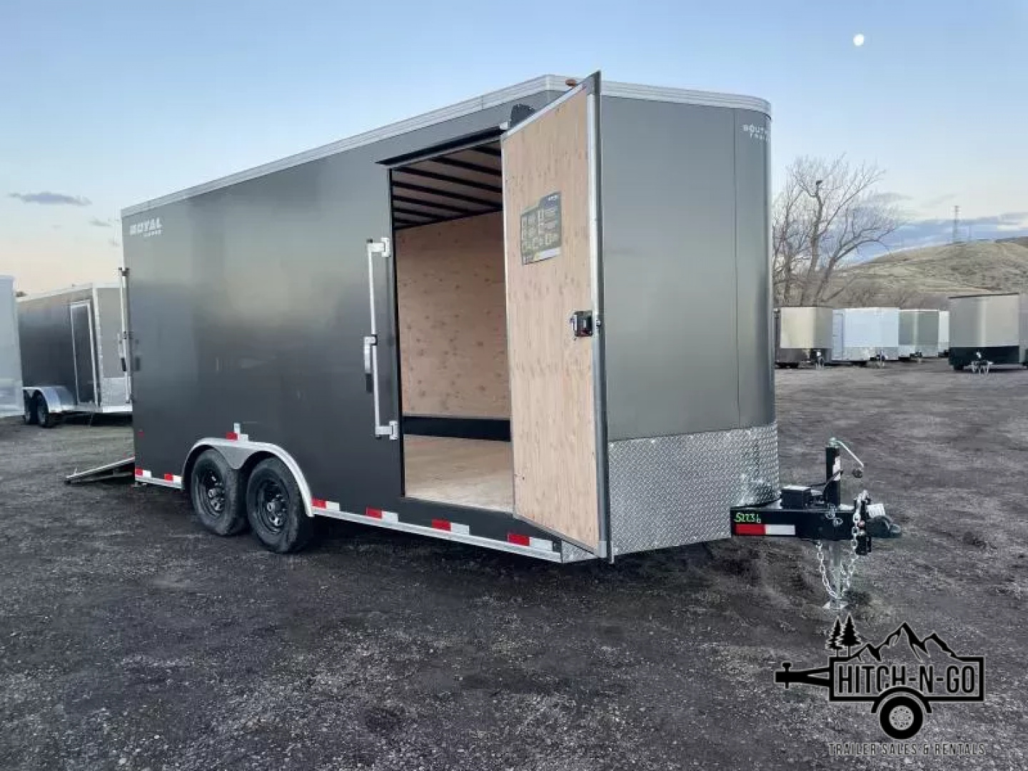New 2026 Southland Royal 8x16+2 V-Nose 10k Cargo Trailer with Rear Ramp Door